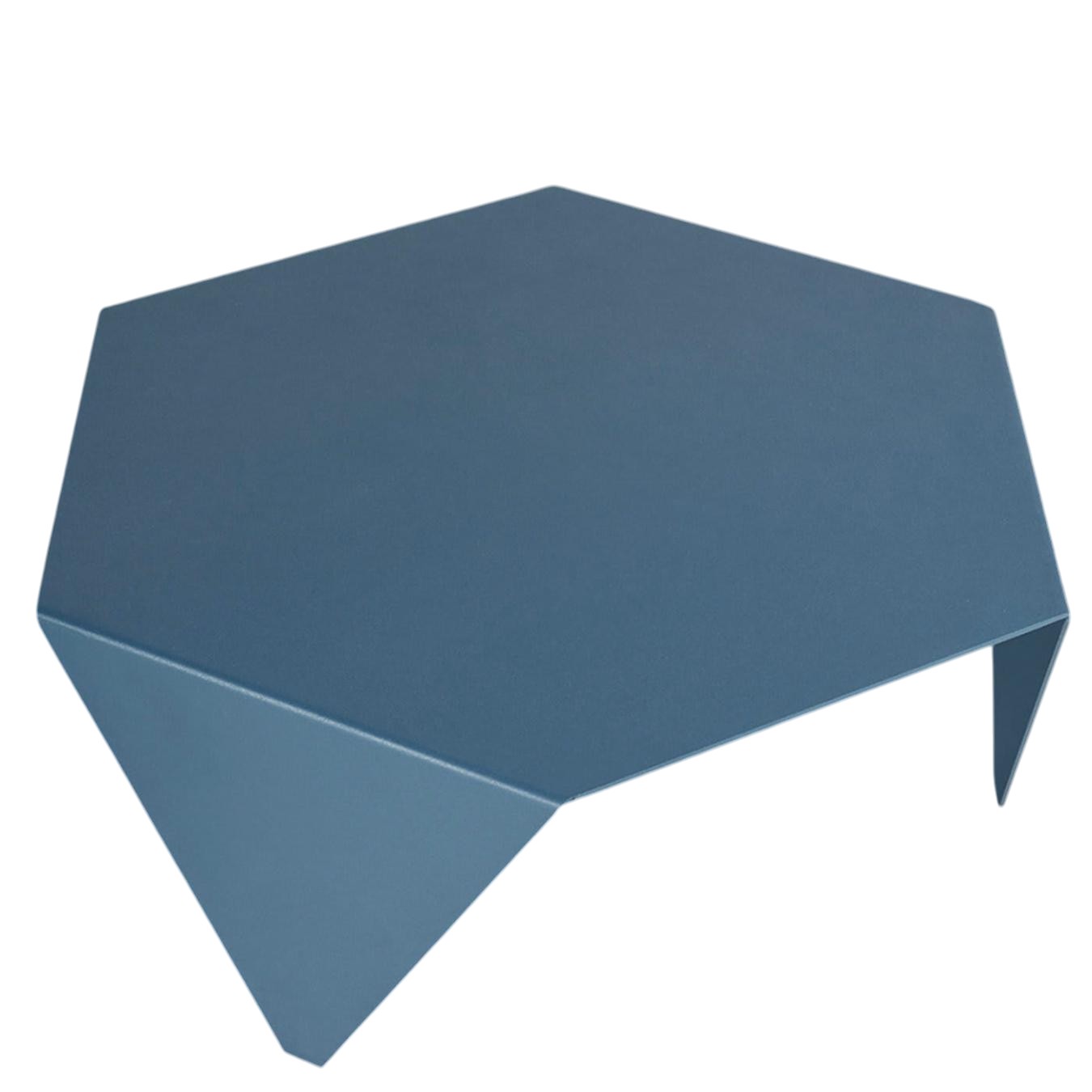 Table basse bleue Ruche