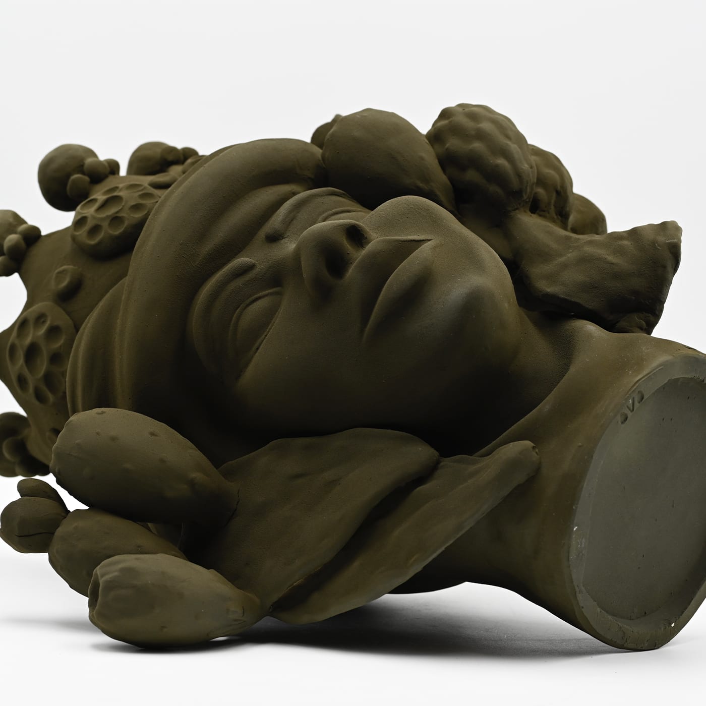 Sculpture Tête De Maure Marron
