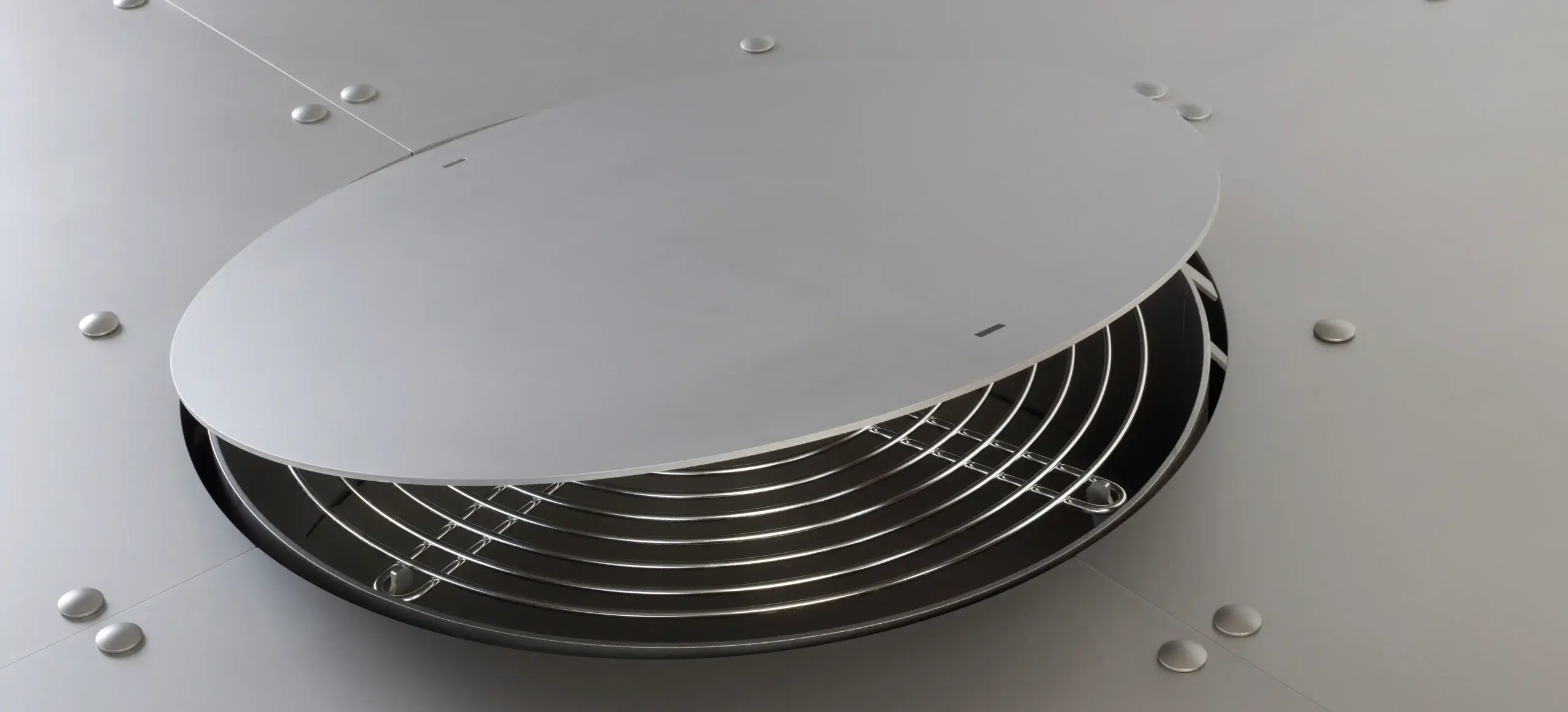 Brasero Zero en acier inox