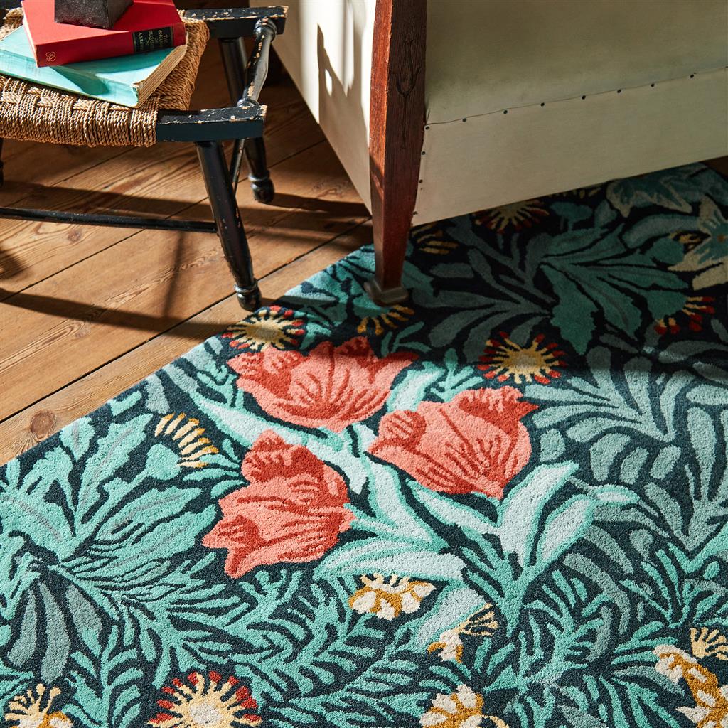 Tapis en laine Bower Indigo 128208