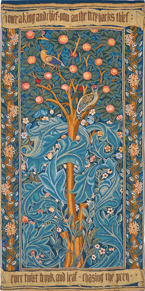 Tapisserie Le Pic-Vert, avec Parchemin, William Morris