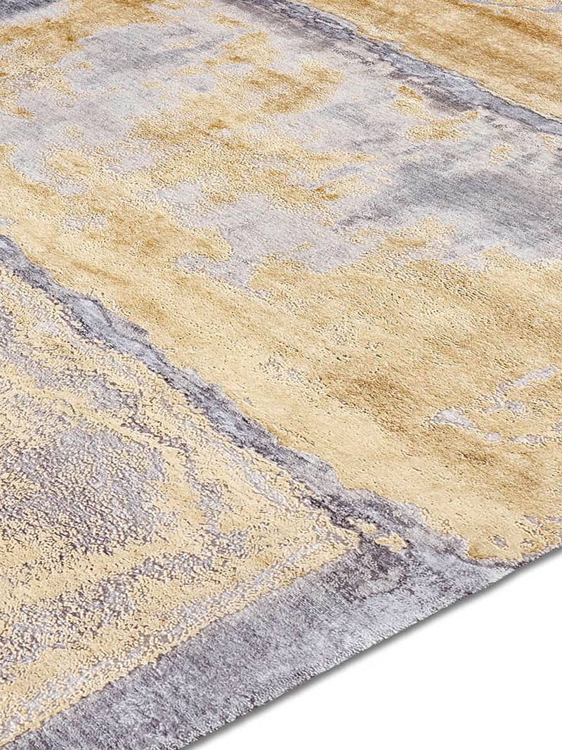 Tapis No. 15 Tout Doré sur Fond Gris