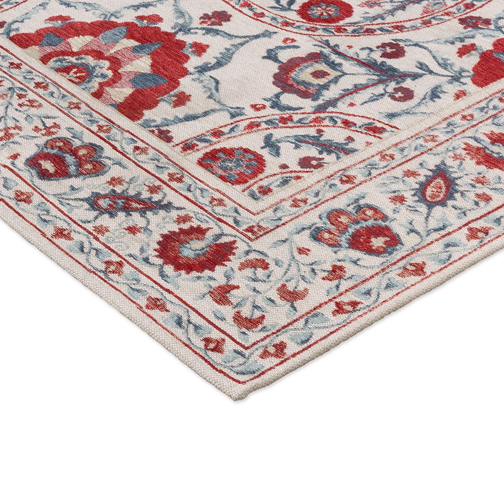 Anthos Red / Indigo Tapis | Taille: 200 × 280 cm