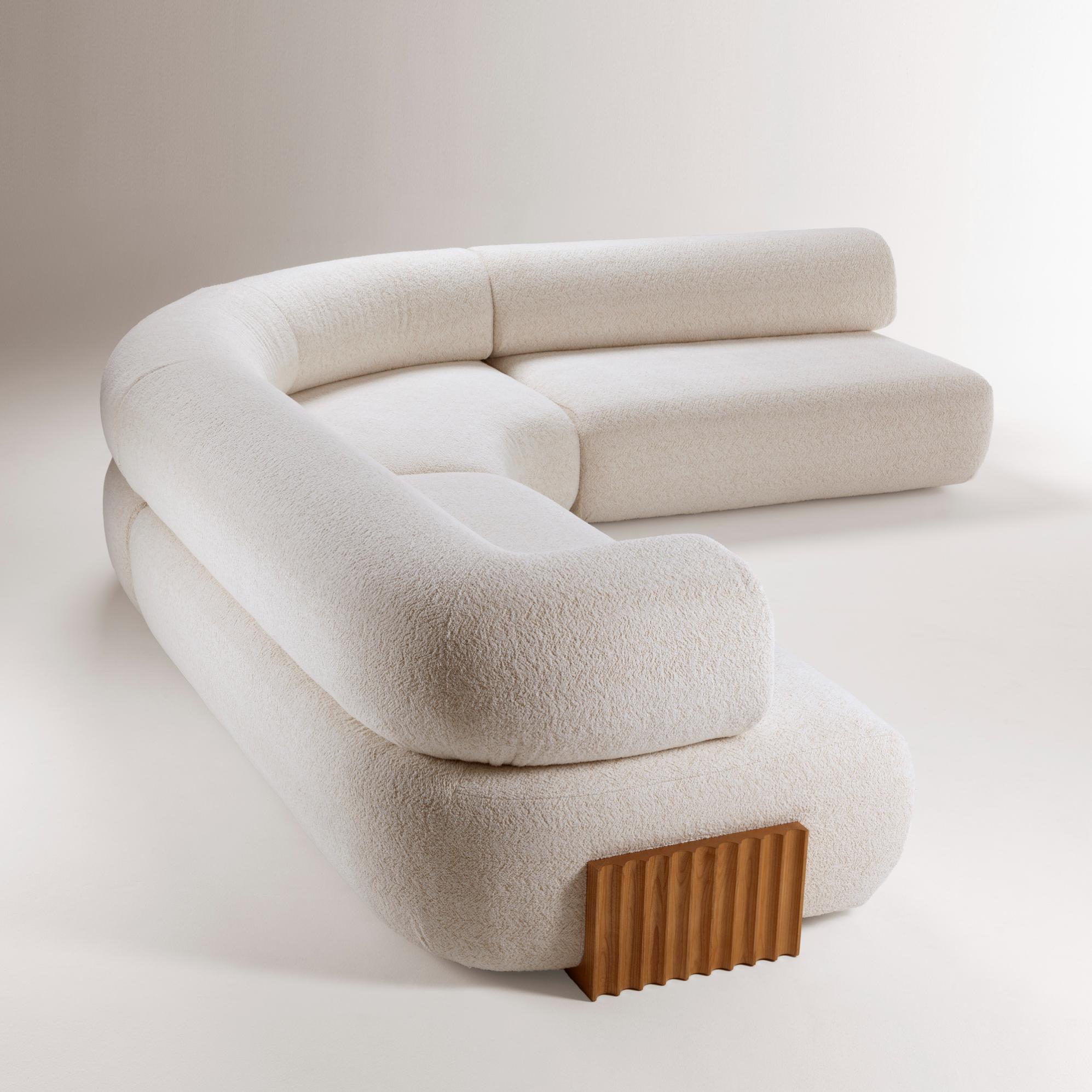 Canapé modulable Carmel en bois