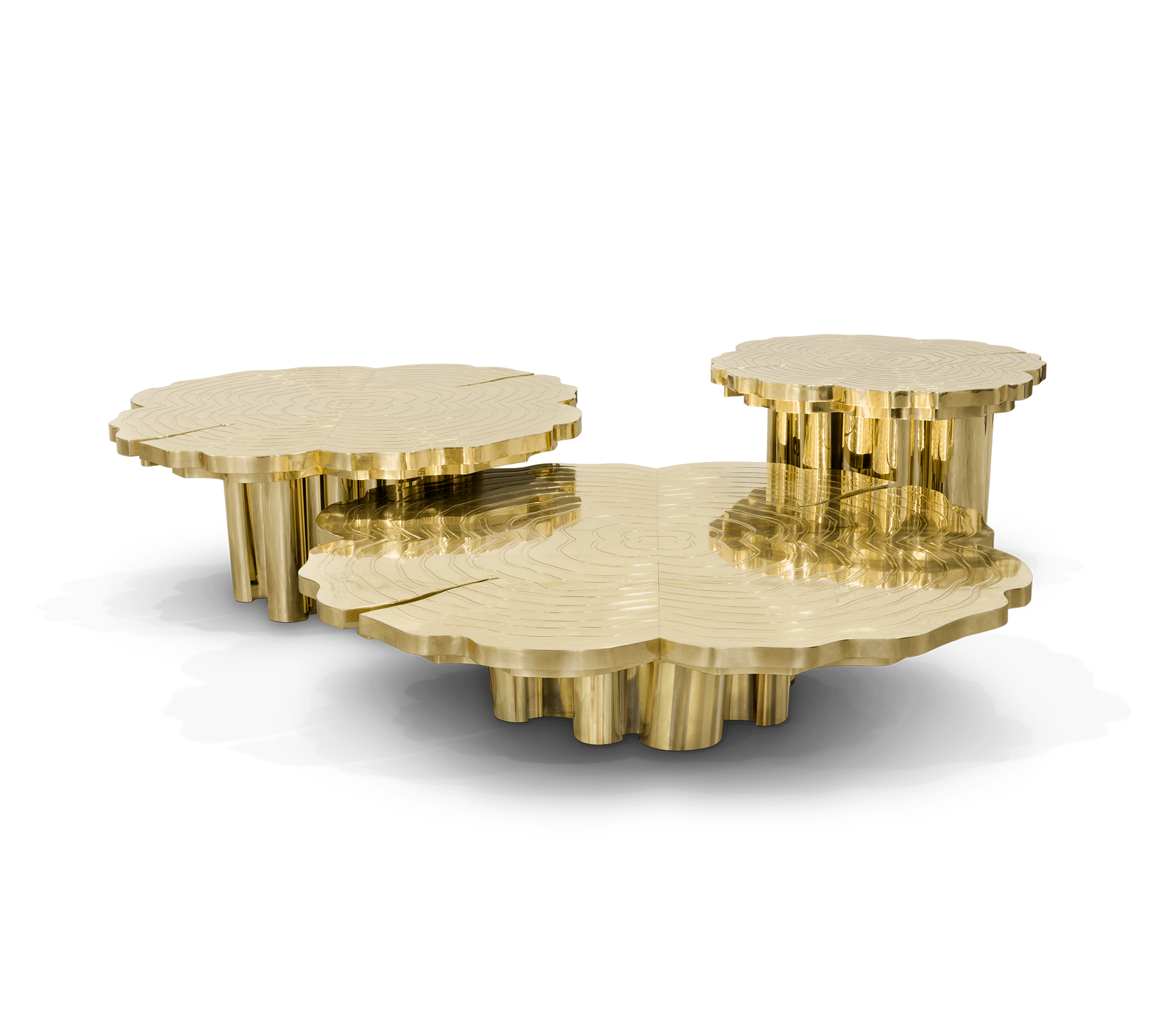 Set de Tables Basses Or Fortuna (x3)