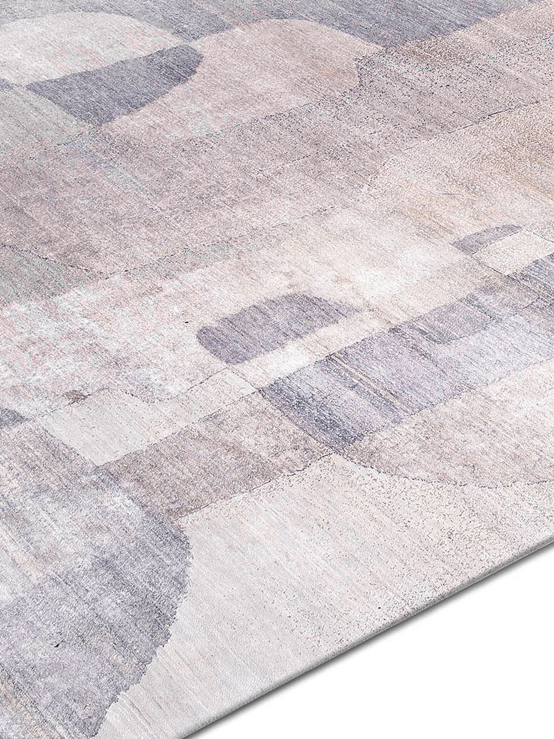 Tapis de luxe Argent Bleu