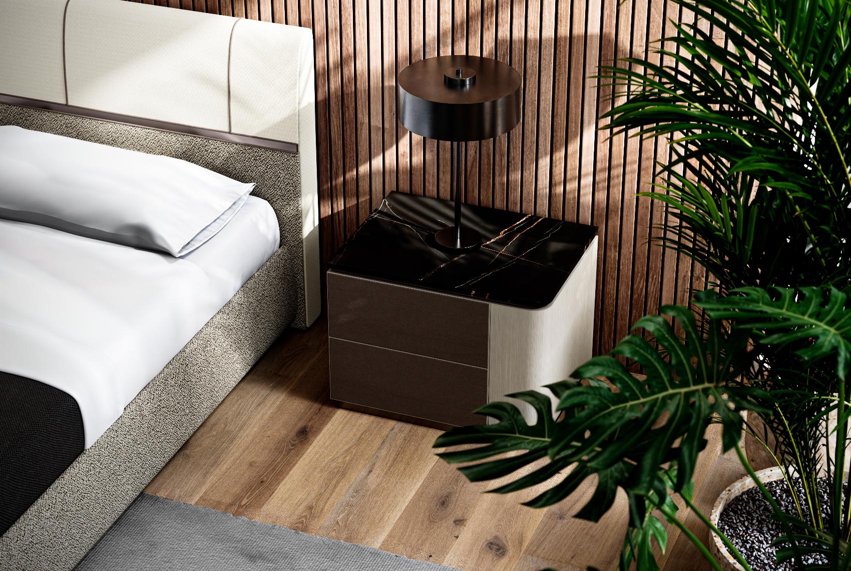 Table de chevet en marbre Theo
