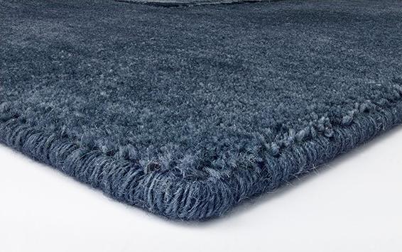 Tapis Bordure Bleu Poudré