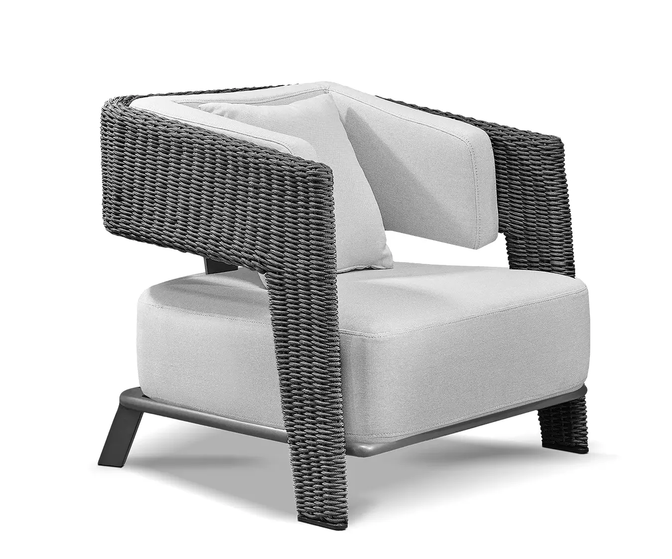 Fauteuil Gris Crown