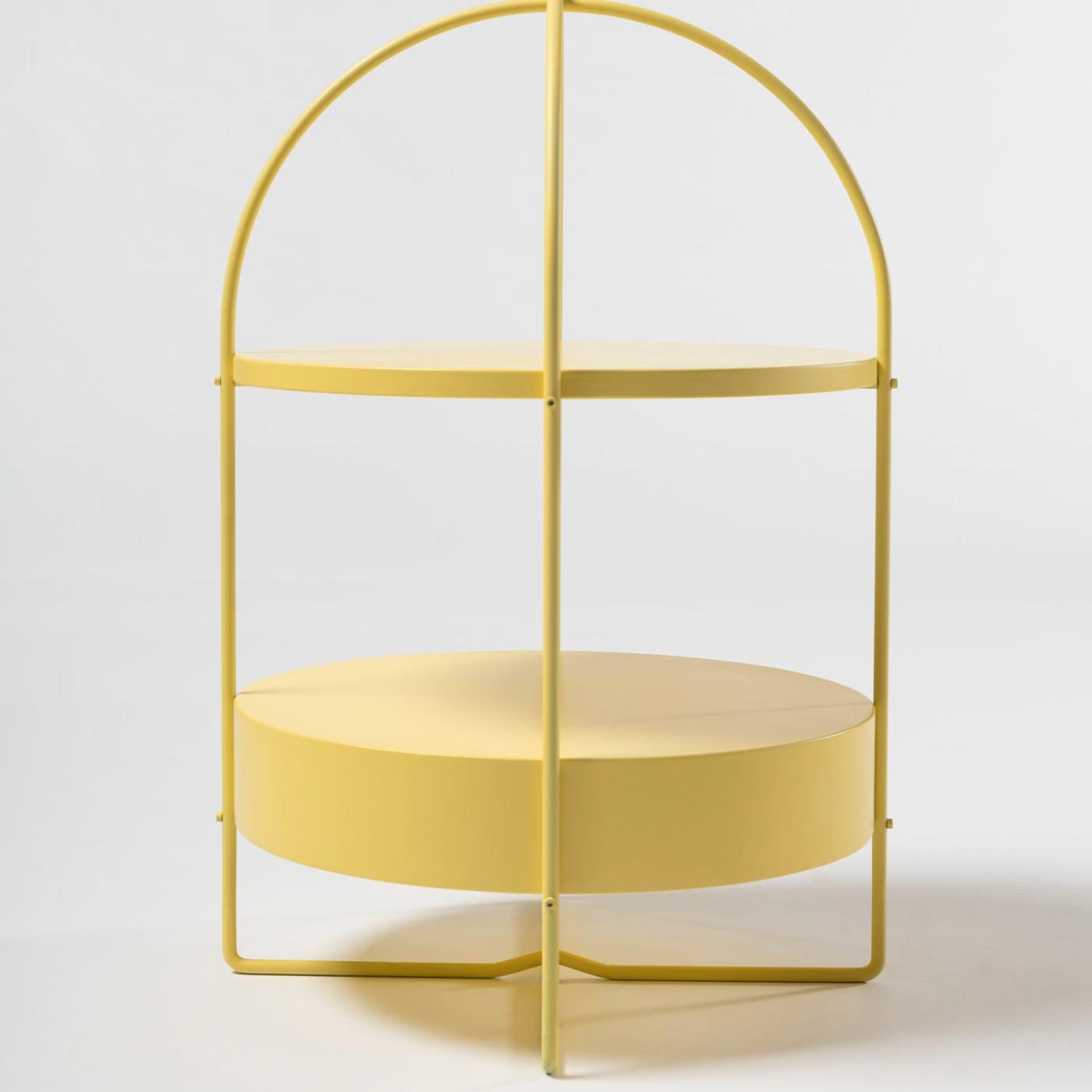 Table d'Appoint Jaune Contemporaine