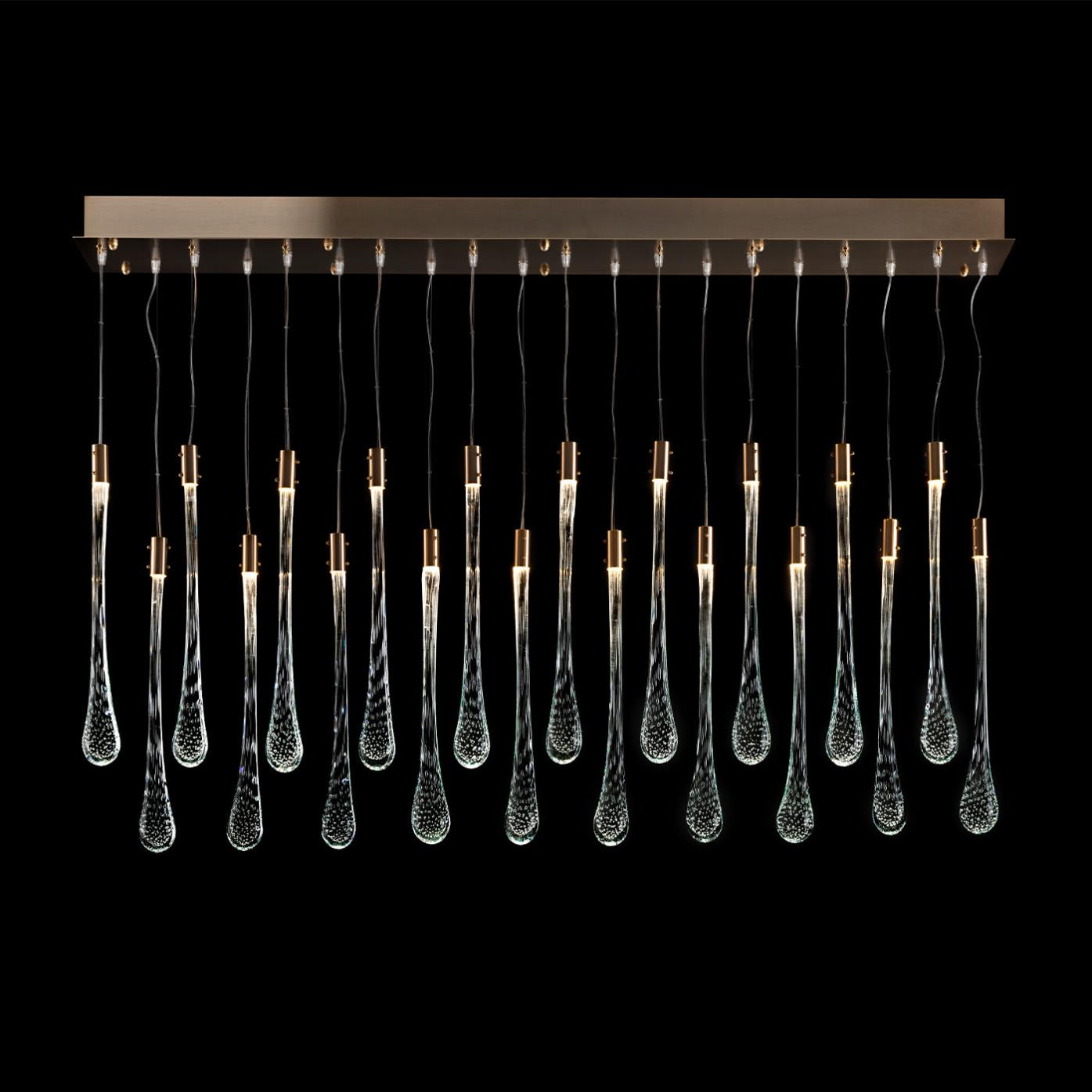 Lustre Gouttes en Verre de Murano