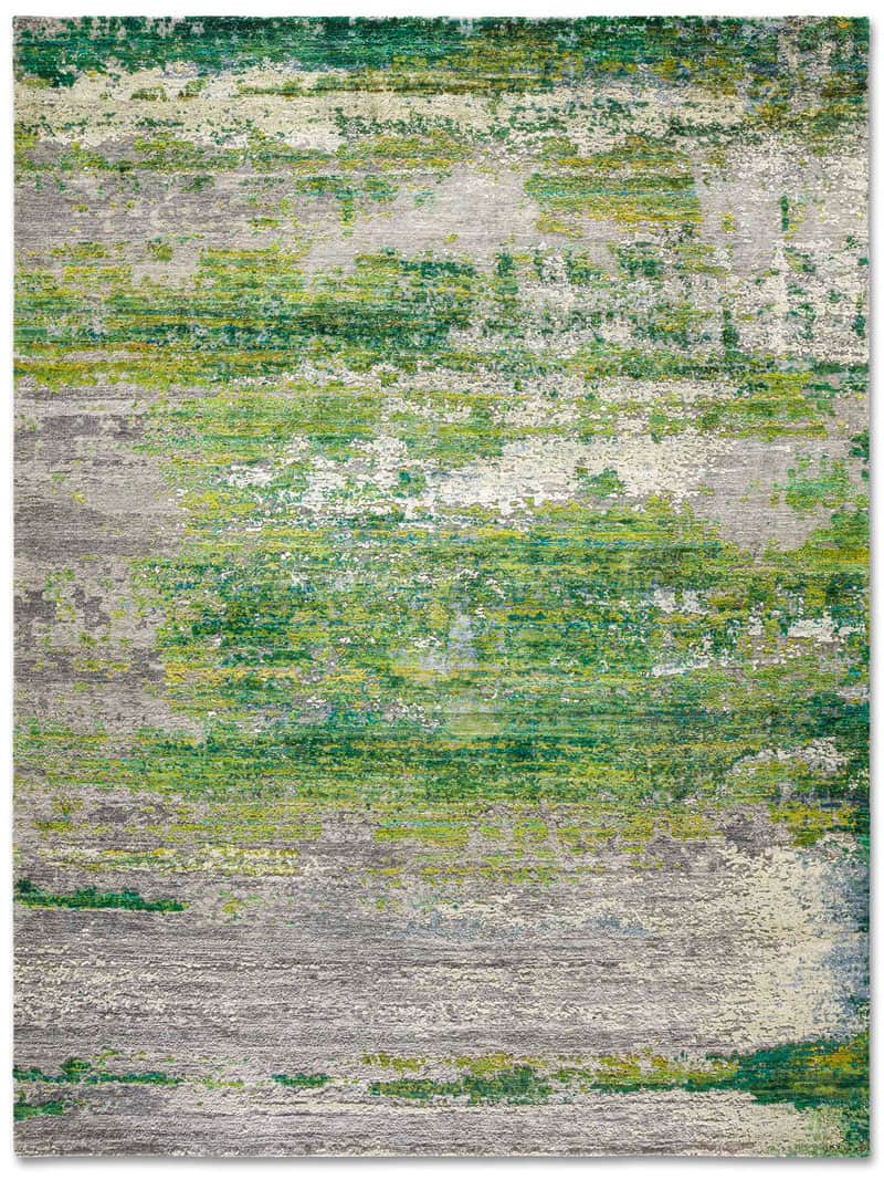 Tapis de luxe fait main Vert