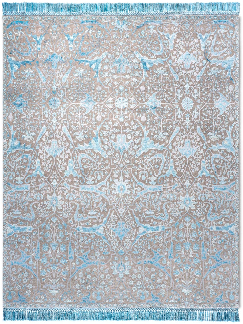 Tapis de luxe Teheran Bleu