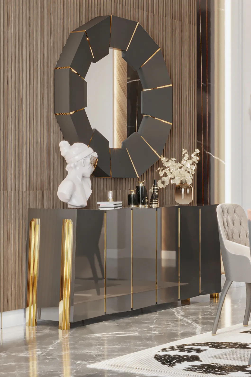 Miroir Radiance Noir - 1