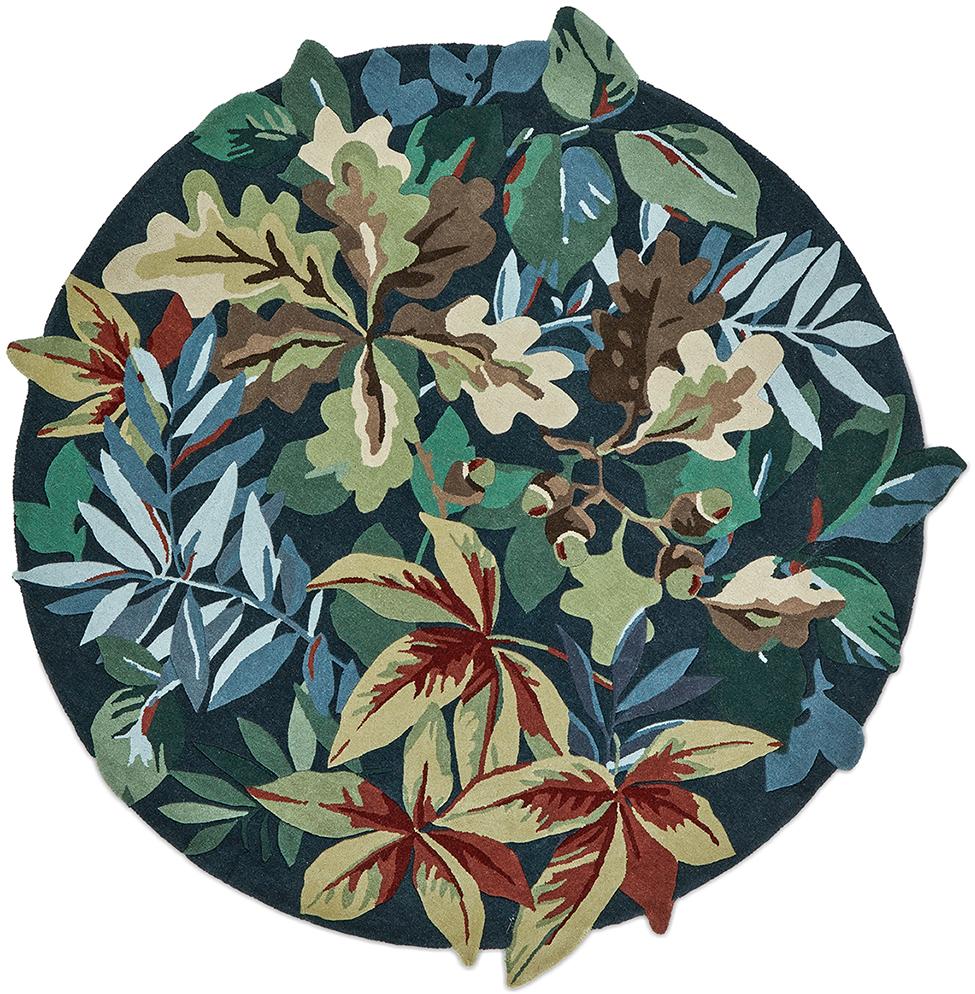 Tapis rond Robin's Wood Vert Forêt 146508