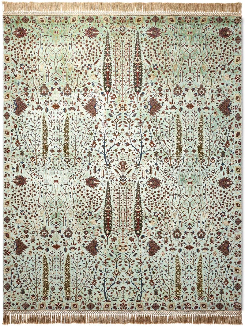 Tapis de luxe Jardin de Pins Vert