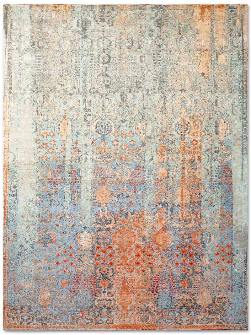 Tapis noué main Woods