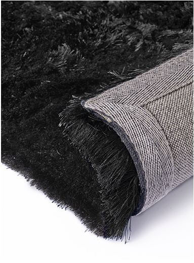 Tapis Aster Shaggy Noir