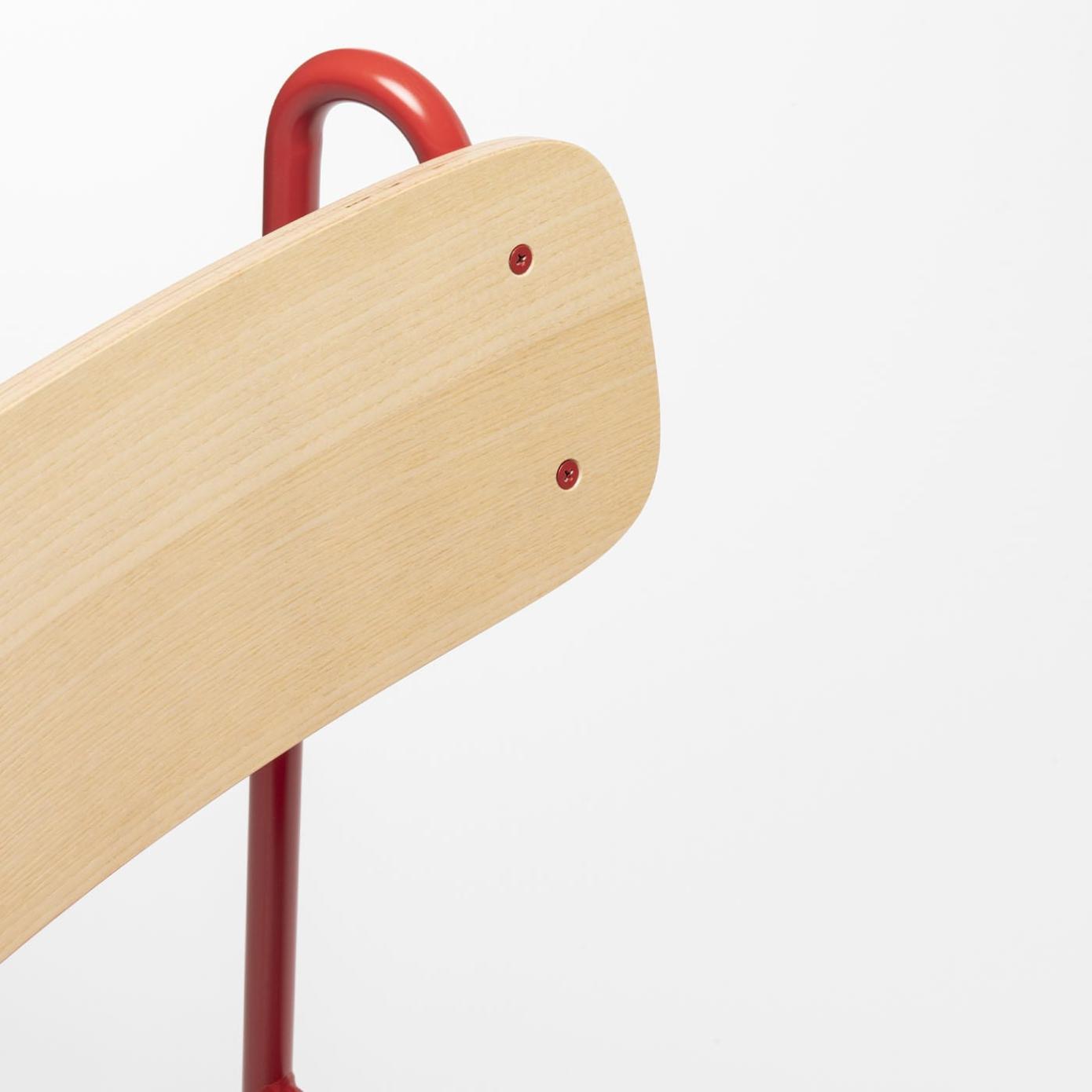 Chaise Lena Frêne Rouge