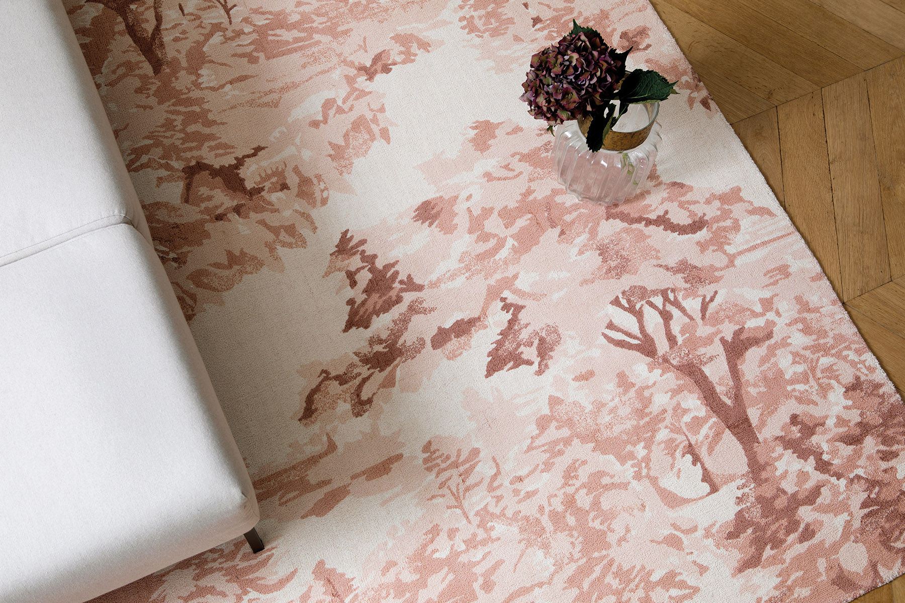 Tapis Landscape Toile Rose Clair