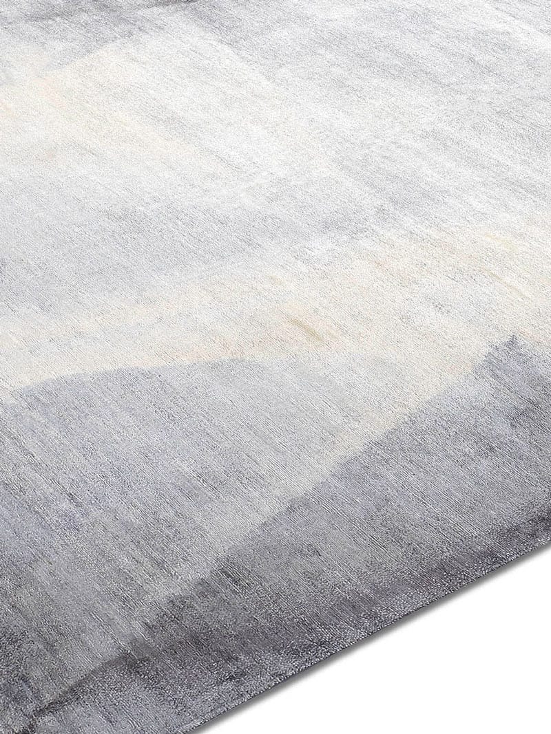 Tapis noué main Argent
