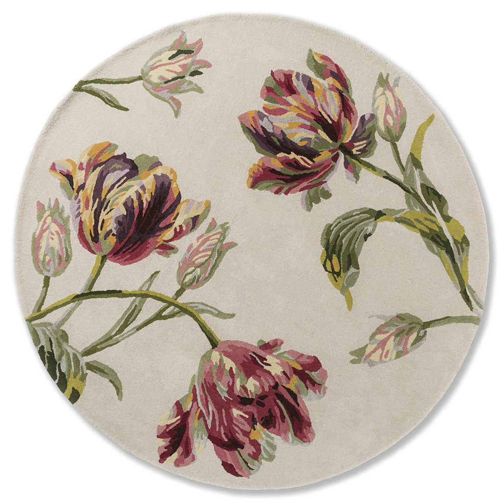 Tapis rond Gosford Canneberge