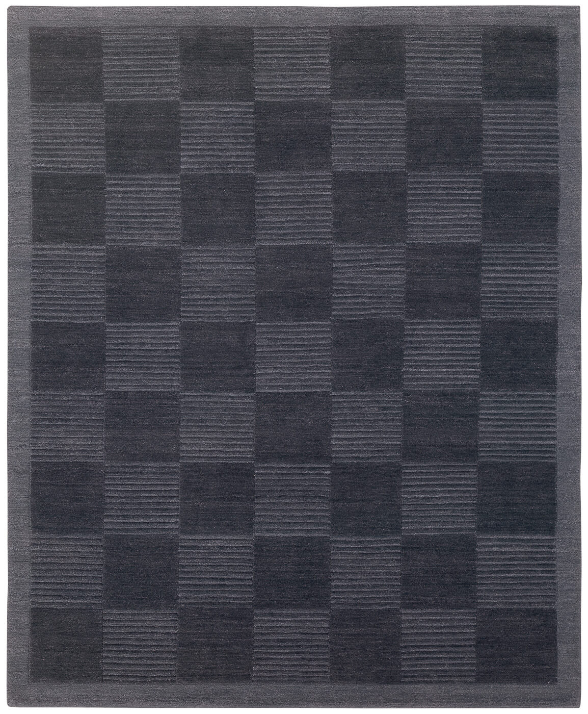 Tapis Deep Cut Bordure Bleu
