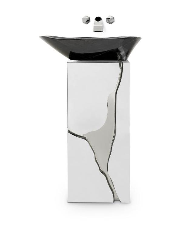 Lavabo Sur Colonne Fractured Design