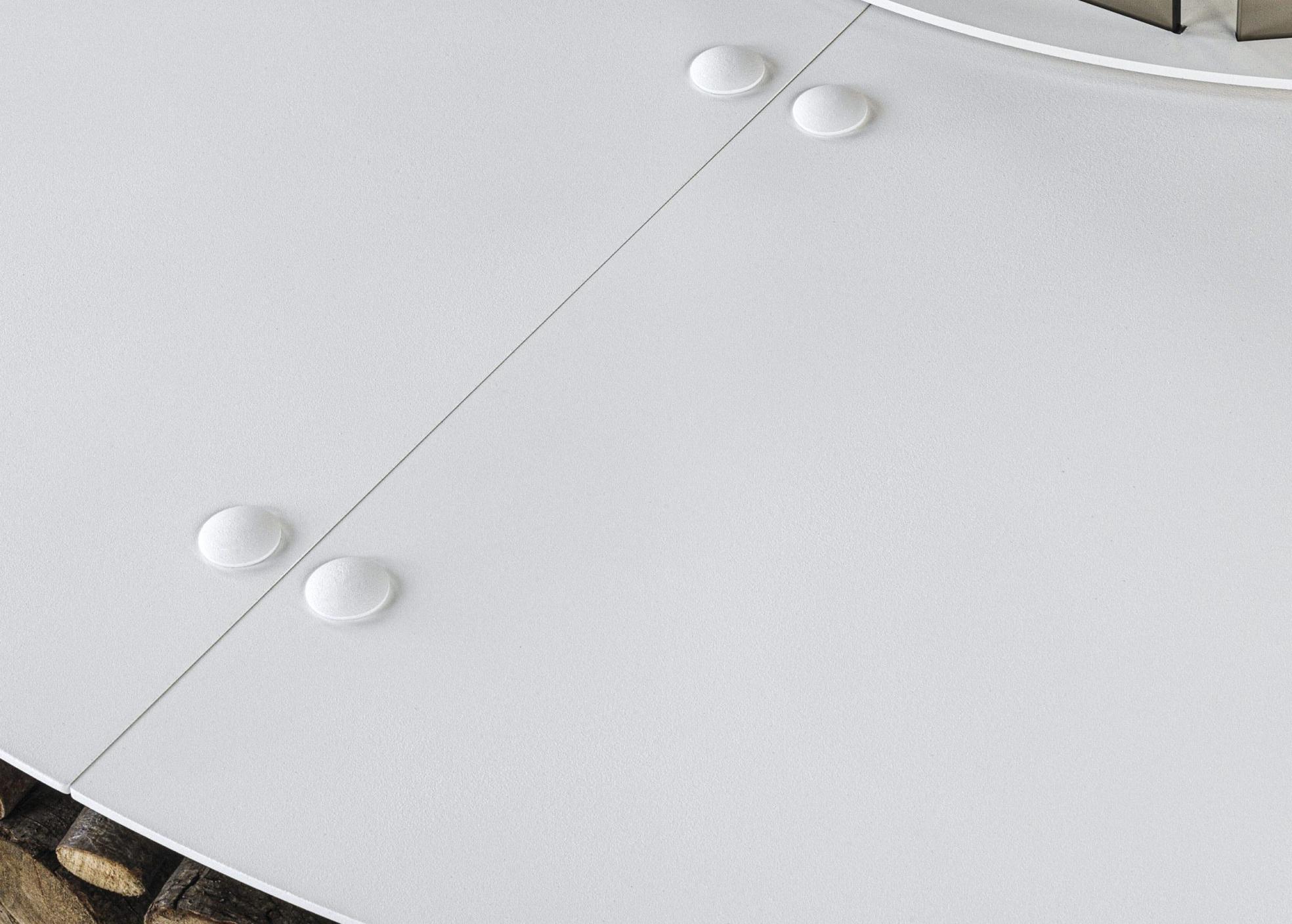 Brasero Zero en acier blanc