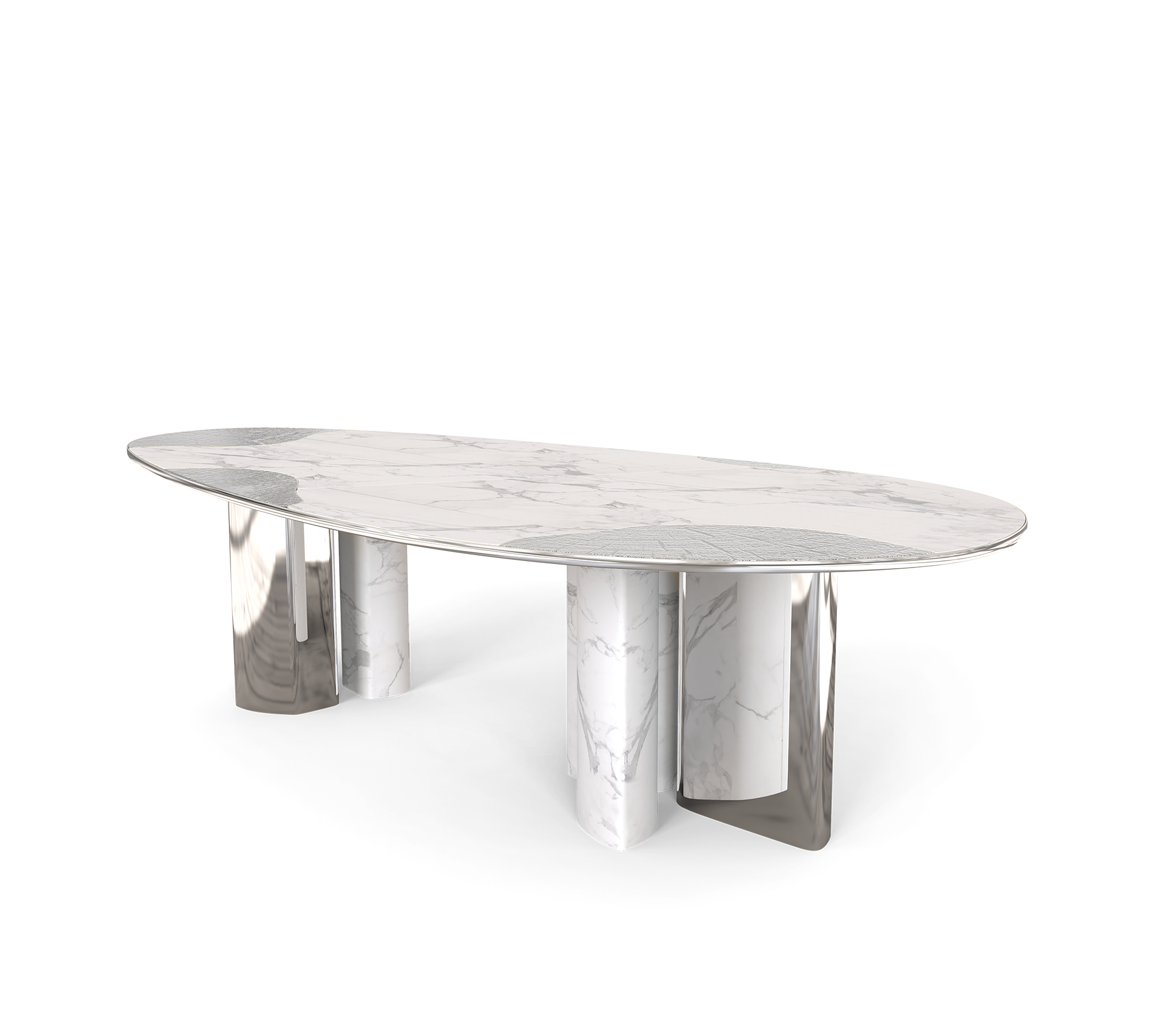 Table Athena Carrara & Argent