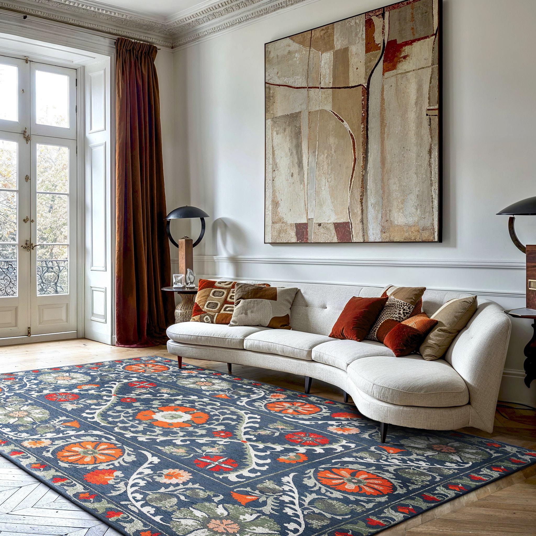 Tapis Suzani «Nordique» 9730