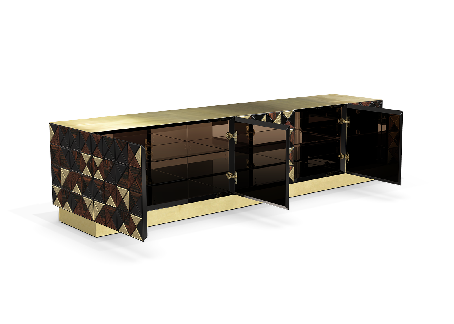 Meuble TV en Noyer Mosaic