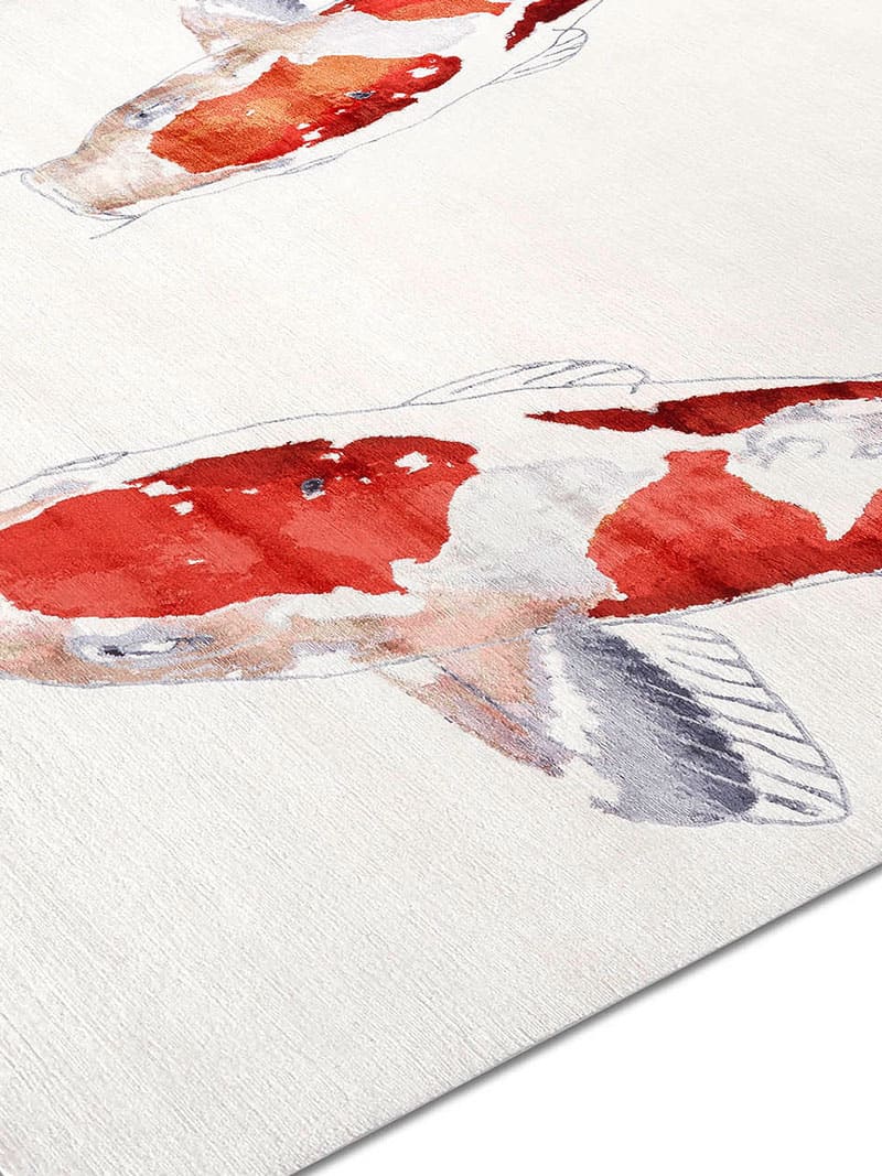 Tapis noué main de luxe Poisson Original