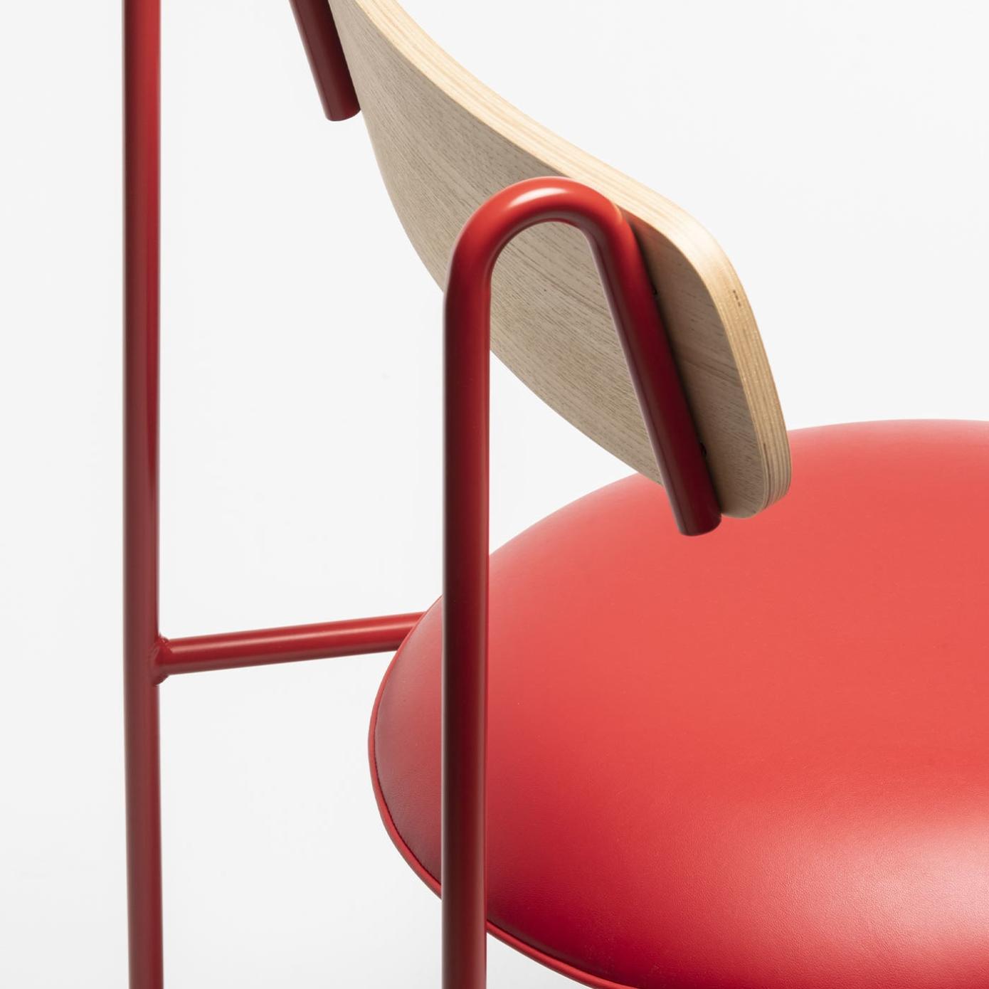 Chaise Lena Frêne Rouge