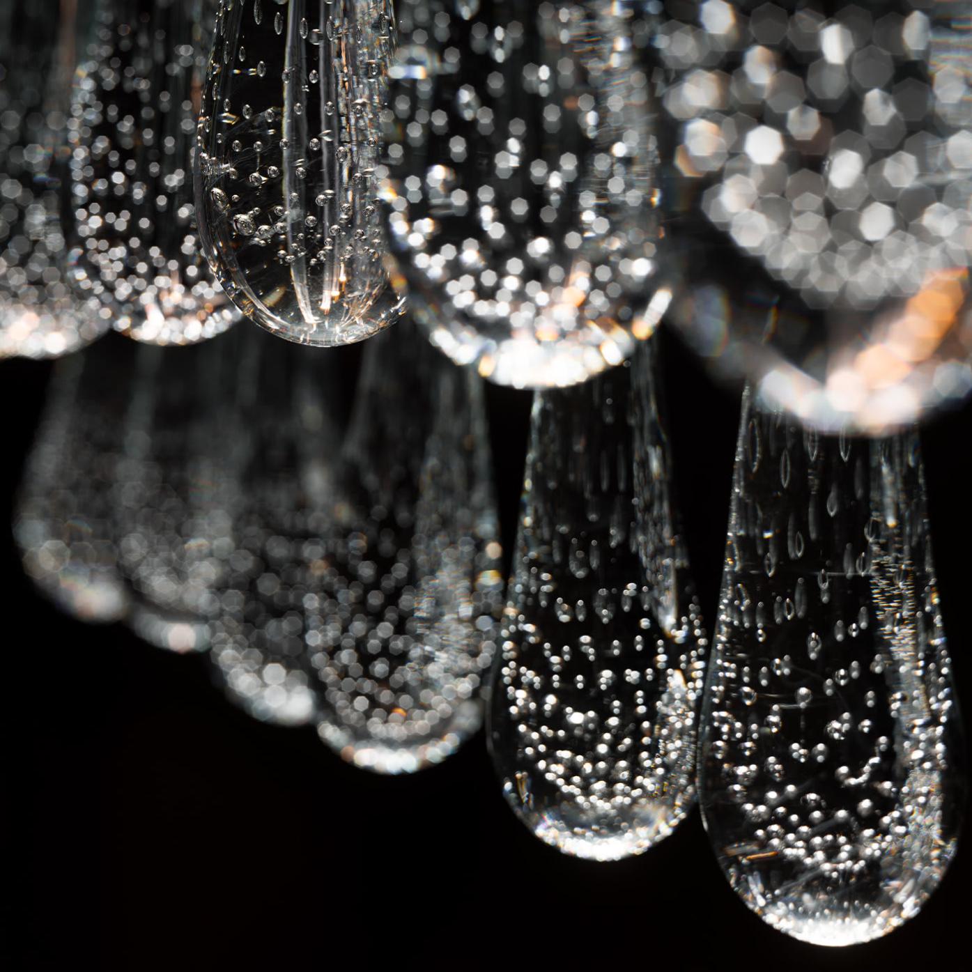 Lustre Gouttes en Verre de Murano