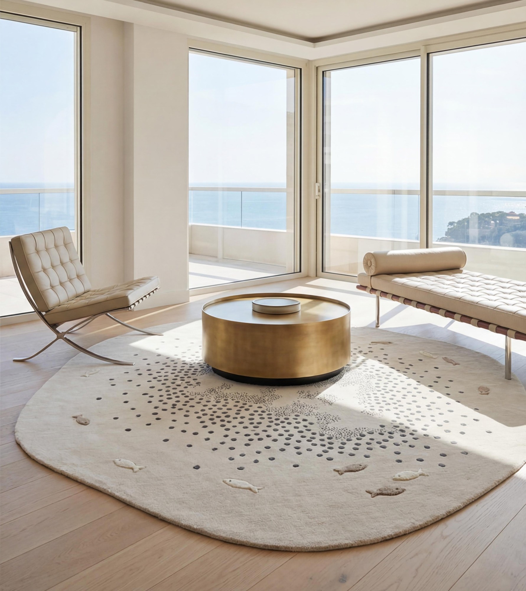 Tapis de luxe Ivory Halo