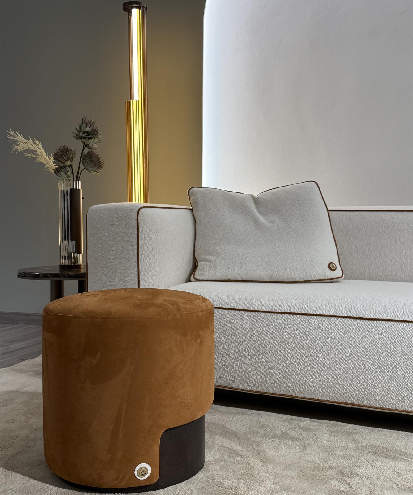 Pouf ambré Bon Ton