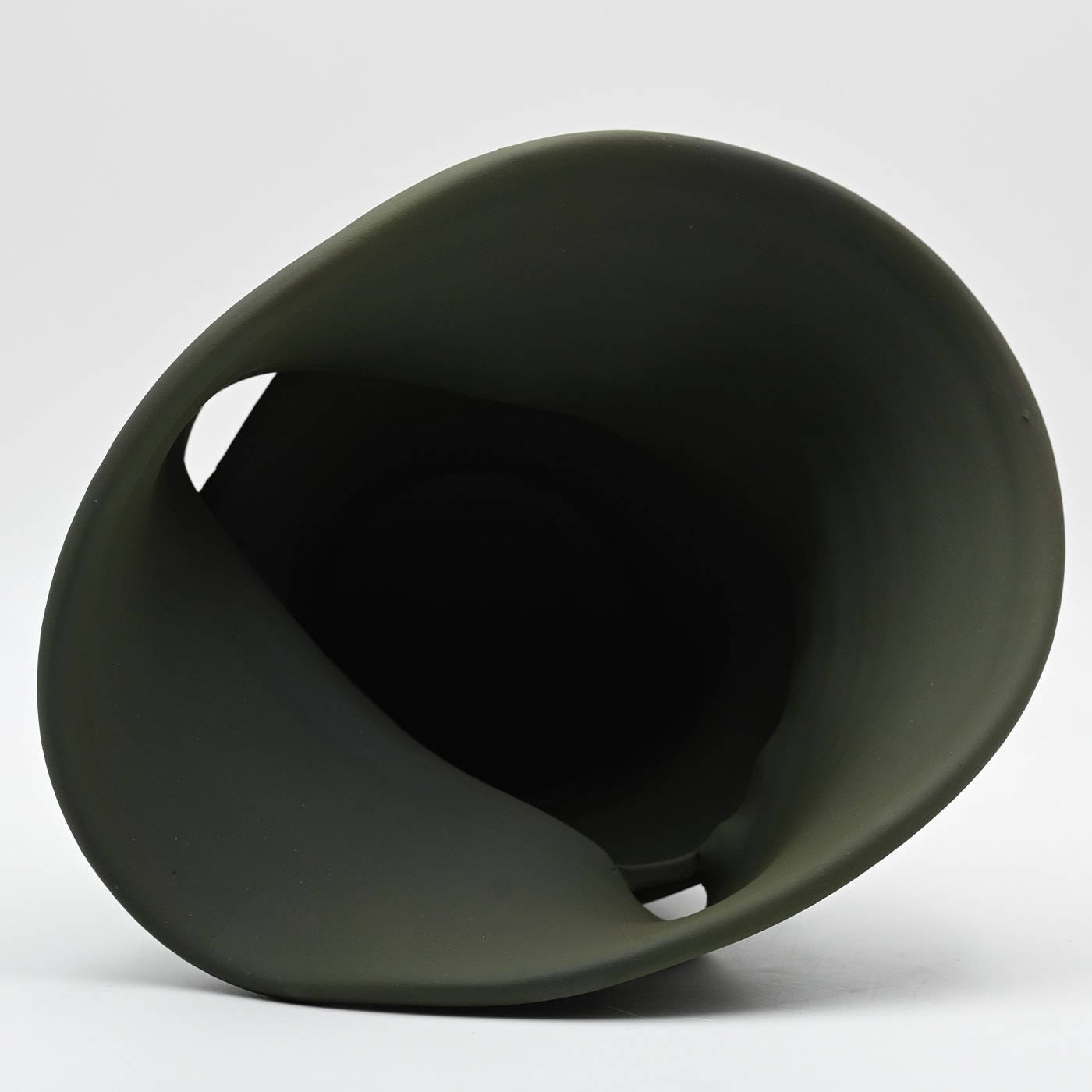 Vase Vert Sculpteur à la Main