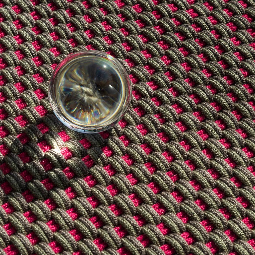 Tapis d’extérieur Dentelle Tricolore Thym/Gris/Rose
