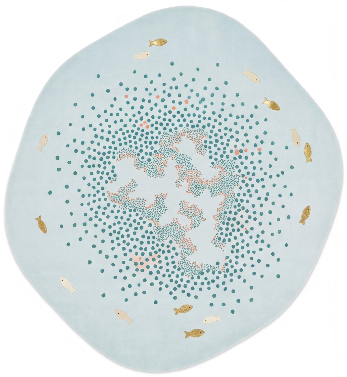 Tapis de luxe Halo Aqua