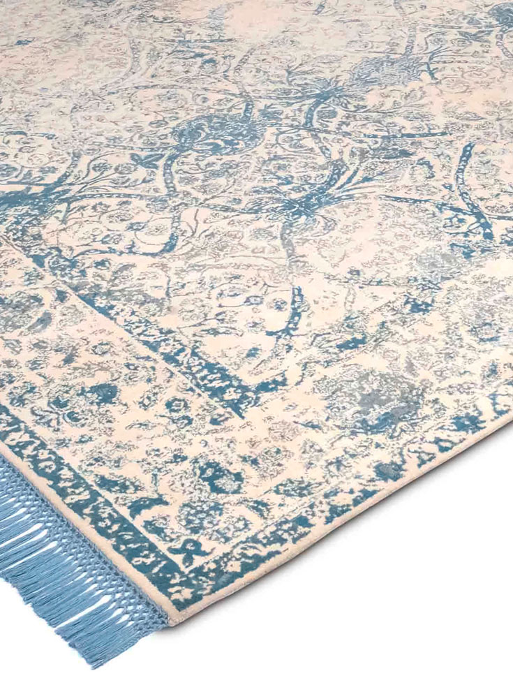 Tapis de luxe Bleu Clair
