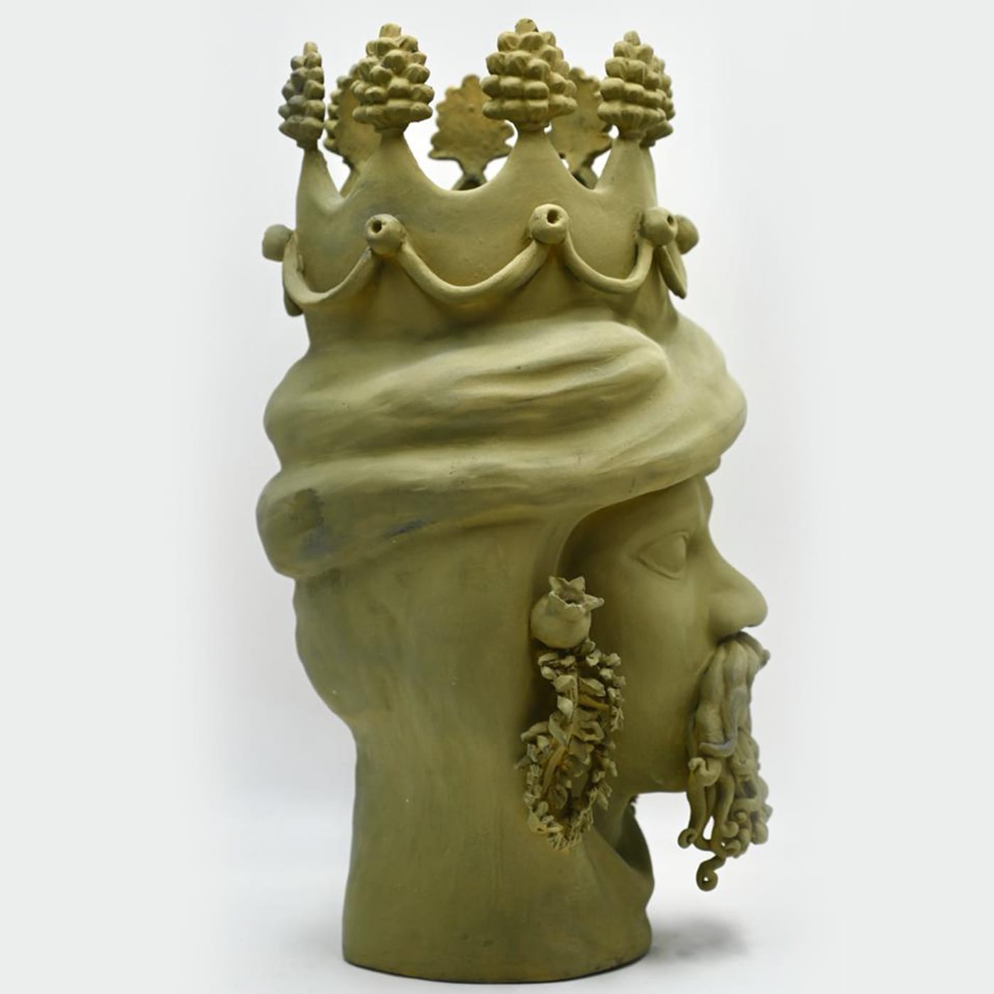 Sculpture Tête De Maure Pistache