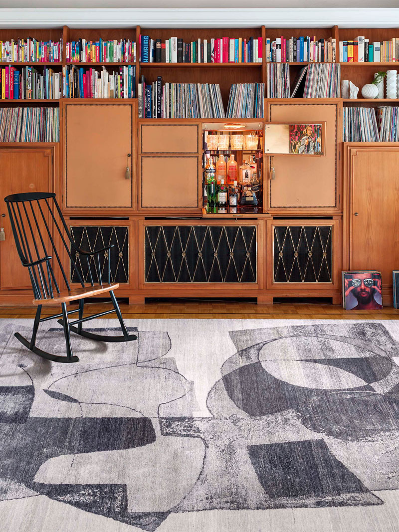 Tapis No. 13 Noir & Blanc
