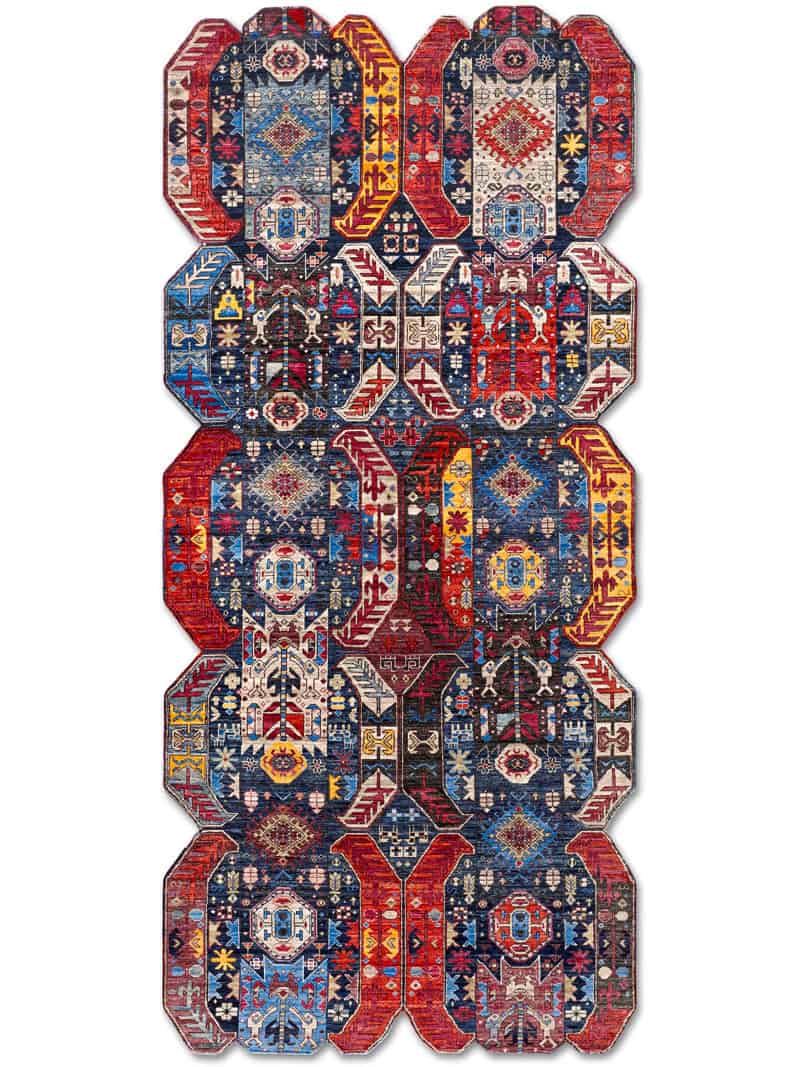 Tapis fait main de luxe Multiforme