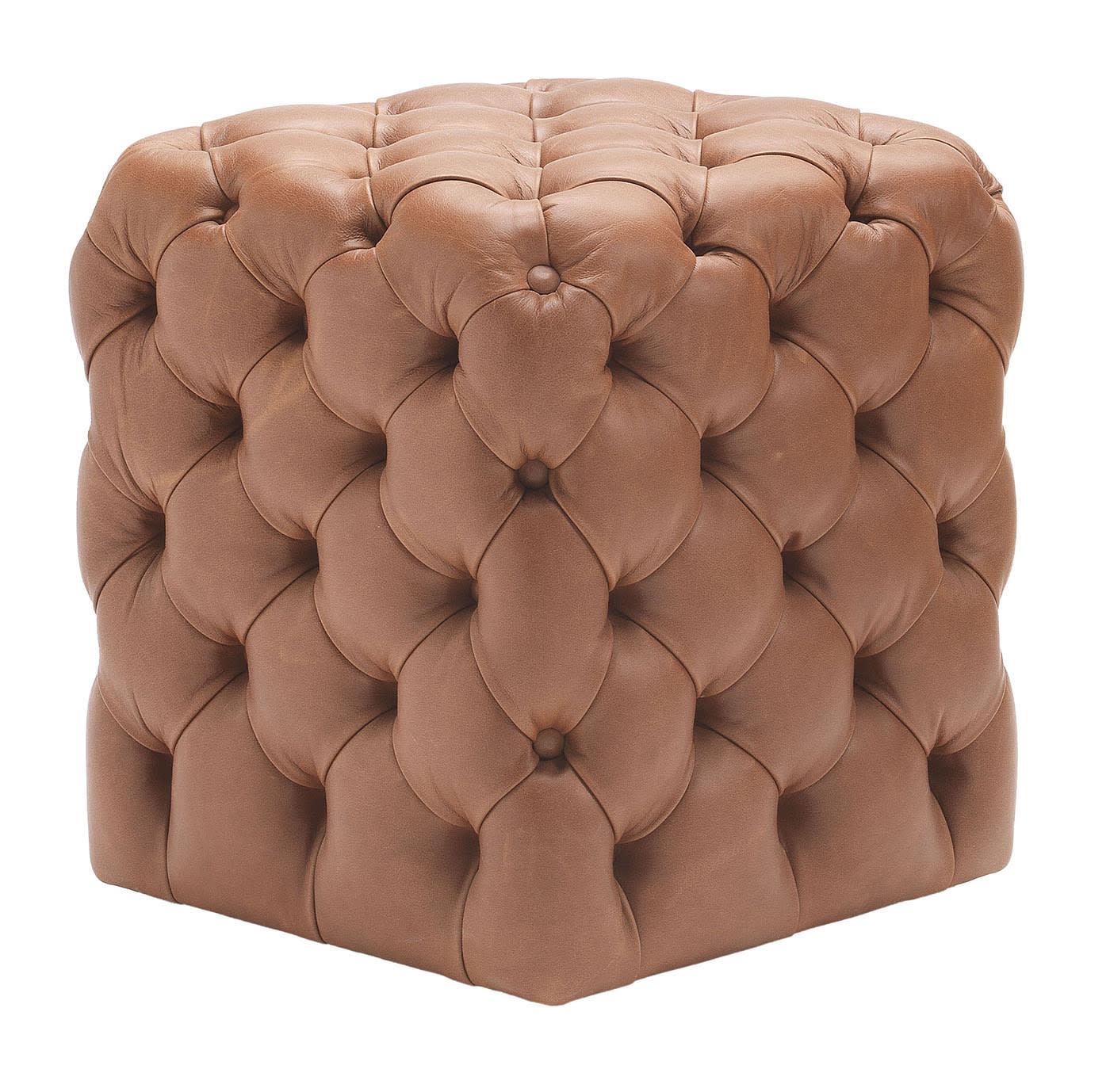 Pouf en cuir Clod