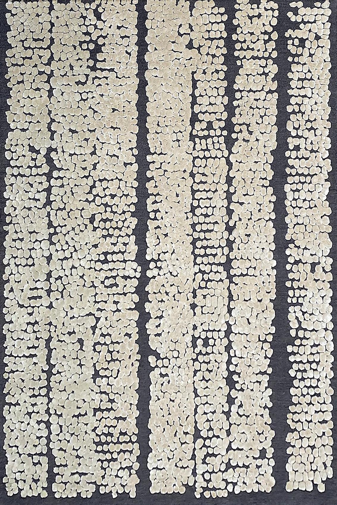 Tapis Pad lin noir
