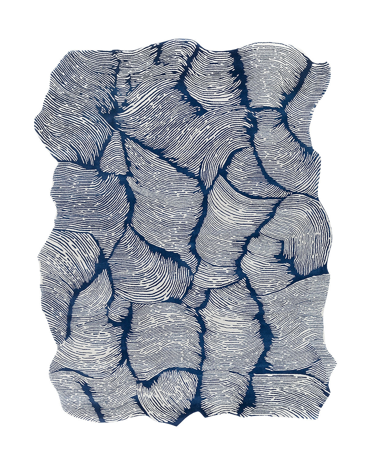 Tapis Designer Bleu | Taille: 275 x 360 cm