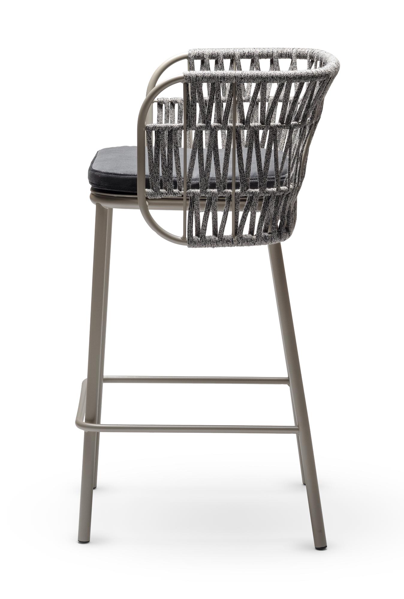 Chaise de Bar d'Extérieur Jujube SG-Int Noir et Sable