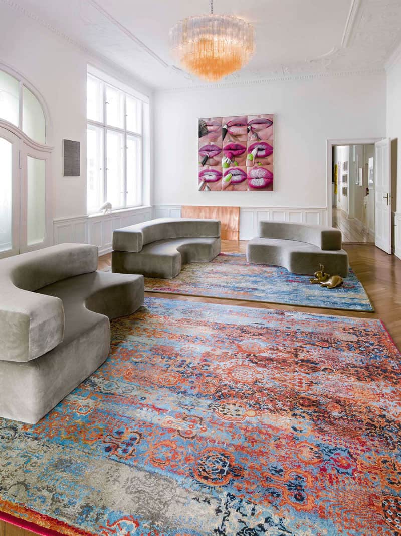 Tapis noué main Woods