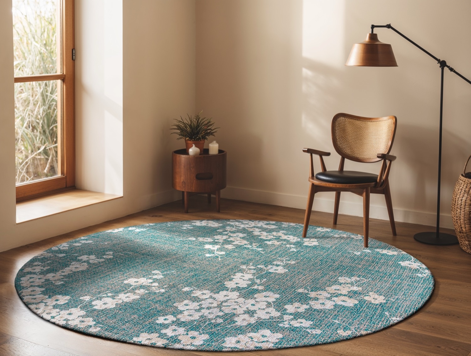 Tapis Lake Blue 9850 Rond
